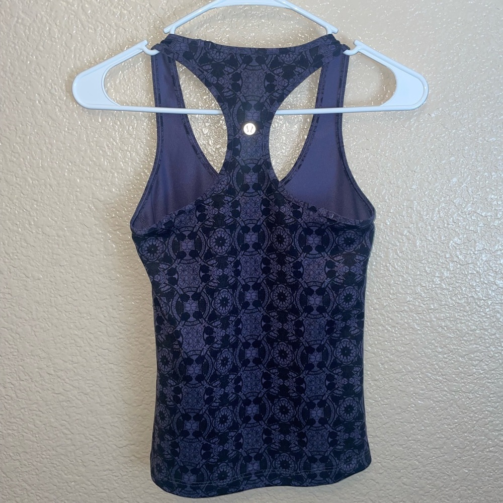 Lululemon Cool Racerback in Mini Prisma Nightfall Black Grape